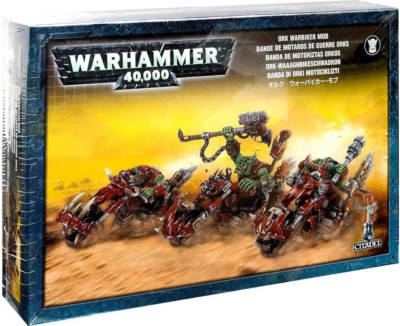 Boîte Warhammer 40k - Orks Warbiker Mob (réf. 50-07) - Figurines à Monter Et Peindre, Neuves Sous Blister