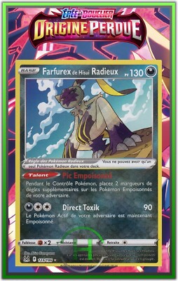 Strahlender Farfurex - EB11:Lost Origin - 123/196 - Französische Pokemon Karte Neu