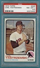 1973 Topps Carl Yastrzemski #245 PSA 8.5! Red Sox! MVP! HOF!