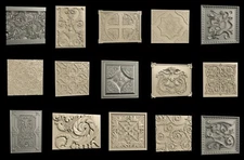 15 PCS 3D STL Model DECORATIVE PANELS 1 for CNC Router Aspire Engraver Cut 3D