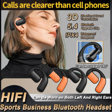 Wireless Sports Bluetooth Headset 3D Sound IPX4 Mic Dual Fit iPhone Samsung