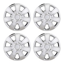 15 Set Of 4 Chrome Wheel Covers Snap On Full Hub Caps Fit R15 Tire Steel Rim