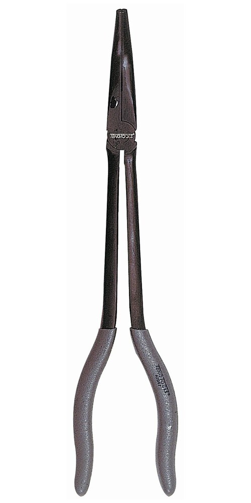 Teng Tools AT097 - 275mm Slim Angled Long Reach Pliers (Vinyl Grip)