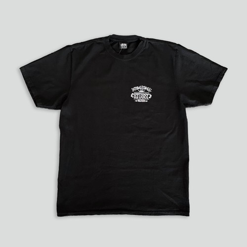 Stussy Worldwide Pigment Dyed Tee Black (FW24) - Size M - NEW - Foto 2 di 8
