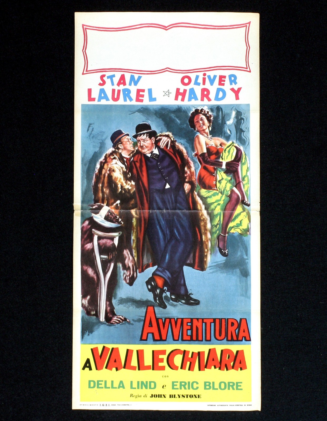 Locandina originale film Noi e... La gonna (1938) - Regia di John G. Blystone, Hal Roach