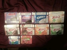 10 boîtes à gelées vides Spider-Man Avengers Jell-O Play Pudding mélange de gélatine