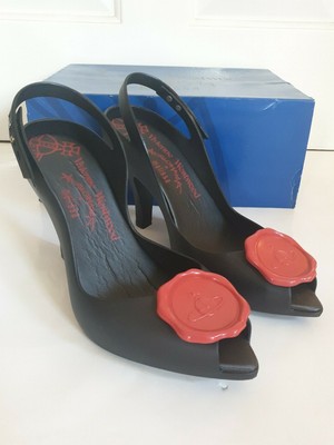Vivienne Westwood Melissa Heels Black Matt Size 7 Ebay