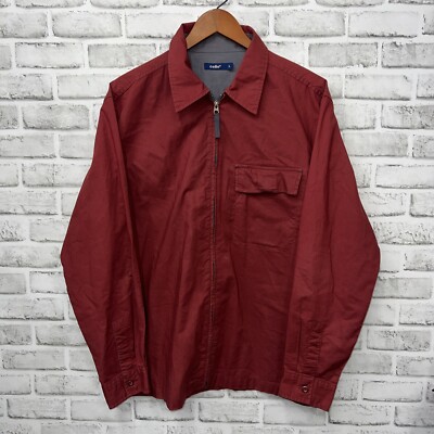 Celio Red Full Zip Light Weight Jacket Mens Size L