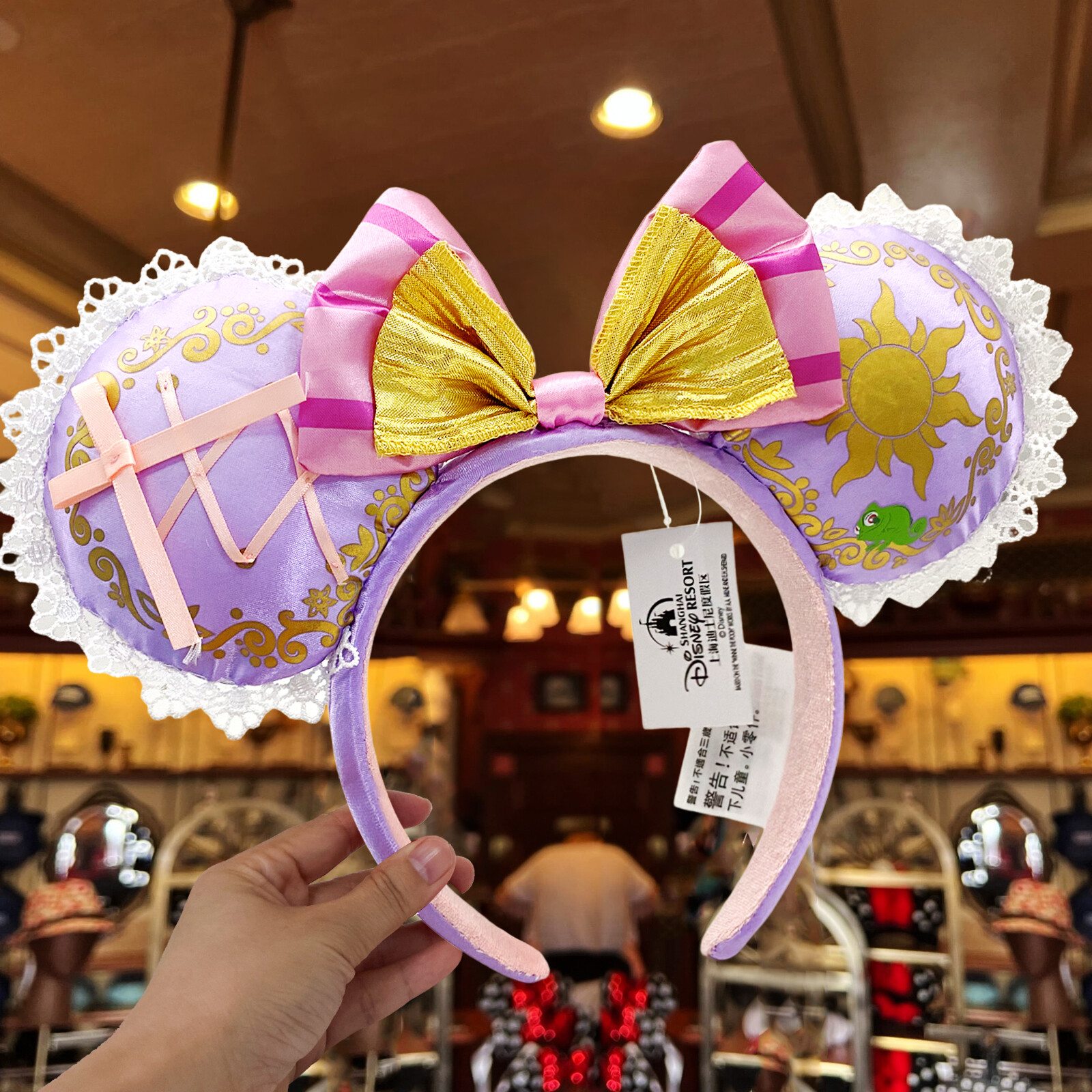 Disney Parks Rapunzel Tangled Pascal Mickey Minnie Mouse Ears Headband US SHIP