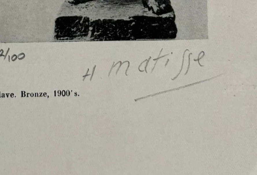Henri Matisse, litografía original firmada a mano con certificado de autenticidad y valoración de $3,500 Foto 4 de 4