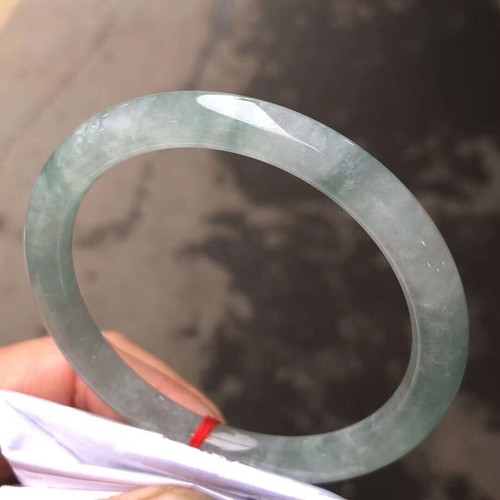 Natural Grade AAA Icy Green Myanmar Jade jadeite Woman  bracelet bangle 59mm - Bild 1 von 11