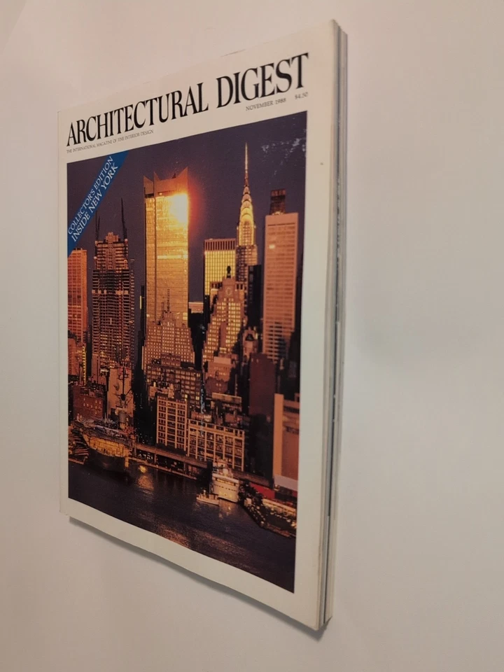 Vintage Architectural Digest Magazine November 1988 New York Issue Twin Towers - Image 3 of 4