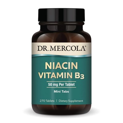 Dr. Mercola Niacin Vitamin B3-50 mg per Tablet - 270 Count