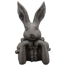 Hasen-Büste ZONDA 29 cm schwarz Hasenkopf Osterhase Tier Exner 260306 Osterdeko