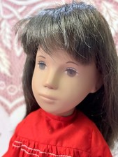 Vintage Brunette Sasha Doll 104 W/ Red Dress England 16"