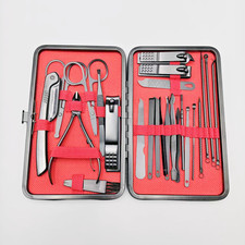 Women Men Manicure Pedicure Set Finger Toe Nail Clippers Scissors Grooming Kit