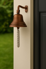 Copper Last Orders Bell Wall Mounted School Dinner Nautical Home Bar Bell 5"