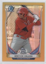 2014 Bowman Chrome Prospects Gold Refractor 12/50 Breyvic Valera #BCP69 sh7