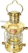 Maritime goldene polierte Messing 14 Zoll Schiff Lampe Boot Messing elektrisc...