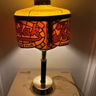 VINTAGE KODAK CAMERAS FILM LAMP FAUX GLASS RESIN SHADE TIFFANY STYLE 17"