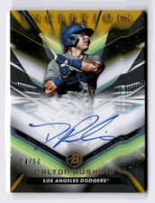 2023 Bowman Inception #BPA-DR Dalton Rushing On Card Auto Gold Foil #/50