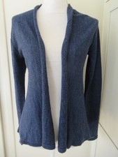 Eileen Fisher 100 Baby Alpaca Open Cardigan Knit Front Lightweight Sweater - XS