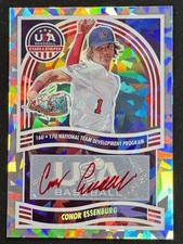 2024 Panini Stars and Stripes NTS-CE Conor Essenburg Cracked Ice Auto /25 Braves