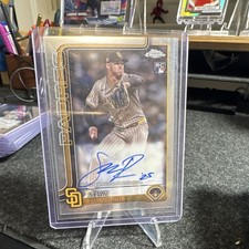 Topps 2024 Chrome Sean Reynolds RA-SR Padres Rookie Autograph Insert Card. rookie card picture