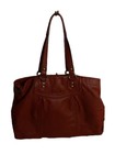 COACH Tote Bag Leather RED Solid Color