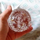 Vintage Waterford Crystal Glass Baseball Red Sox 2004 World Series Paperweight