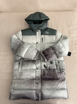 Prps Parka Mens XL Forest Green Goose Down Puffer Hooded Scenic Hunting Jacket