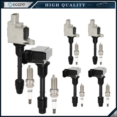 6 Pcs For V6 3.3L 3.5L 00 01 Pathfinder QX4 Ignition Coil and Spark Plug