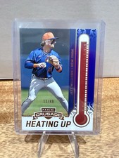 2025 PANINI CRUSADE JETT WILLIAMS HEATING UP INSERT ORANGE /49 #64 METS MLB