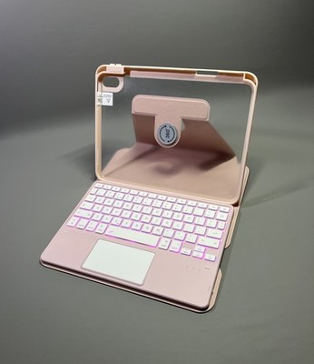 Folio Tastatur Abdeckung Ständer 7 Farben Hintergrundbeleuchtung abnehmbare Hülle für iPad A16 10,9/11''