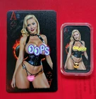 SEXY! Hot Aces "Monica" - 1 troy oz .999 Fine Silver Colorized Bar w COA /100