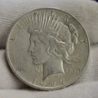 1927 US Peace Silver Dollar $1 VF+