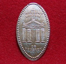 Main Entrance ~ The Children s Museum of Houston ~ CuZn souvenir elongated penny