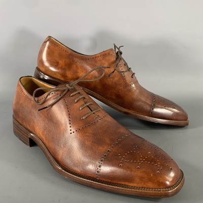 BARRETT Size 9.5 Brown 521062 Leather Brogue Loafers