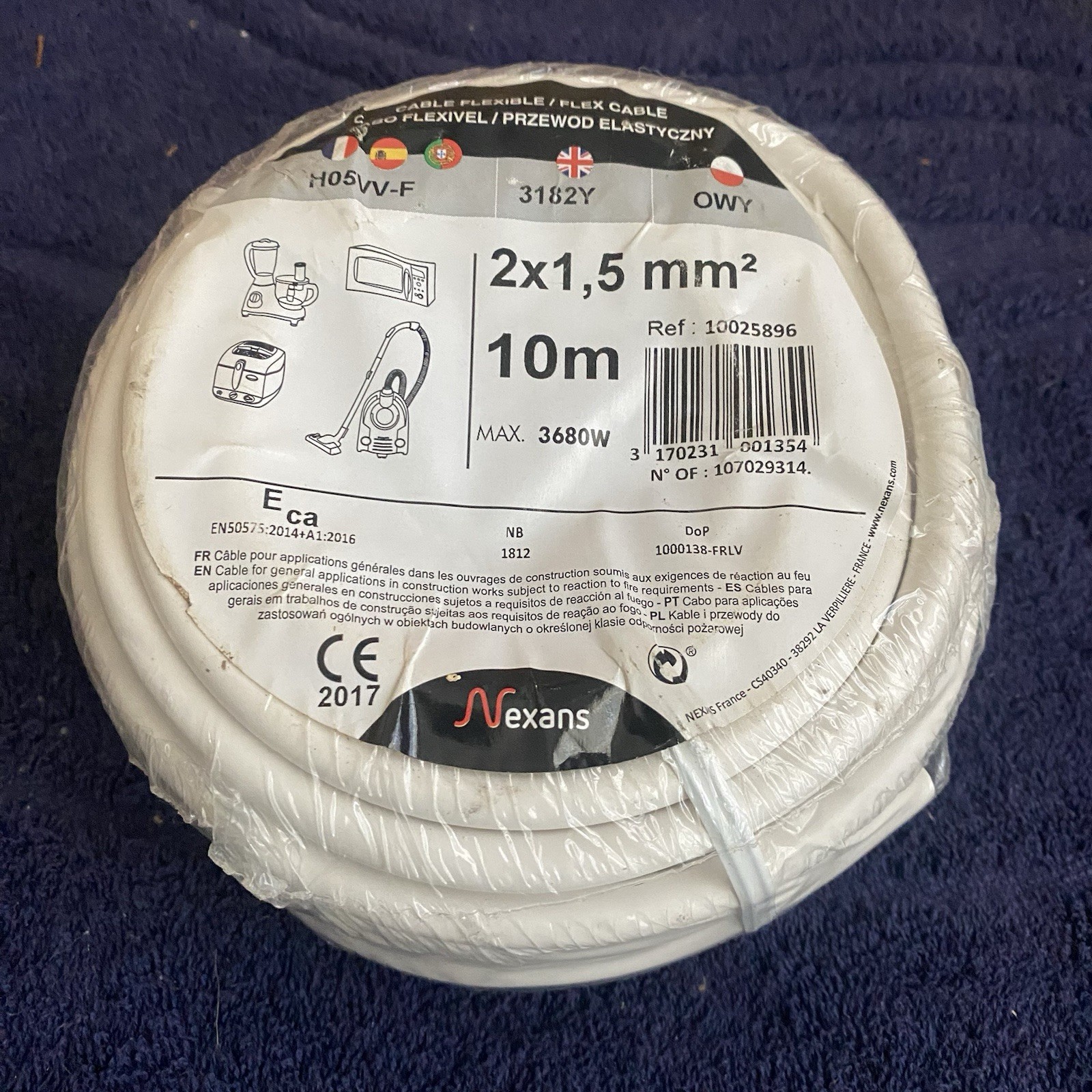 Flex Cable 2 Core 10m