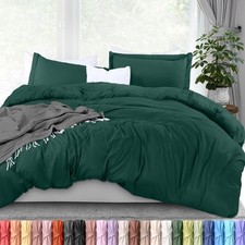 Duvet Cover Queen Size - 3 Piece with Zipper Closure - 1 Comforter Cover 90X9...