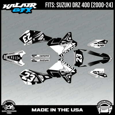 Graphics kit for Suzuki DRZ400 SM, S and E (2000-2024) Evader