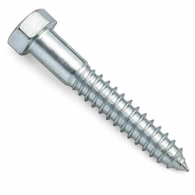 BULK BOX! 5/8''-5x6'' Hex Lag Screw Low Carbon Zinc CR+3 50pcs