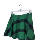 Polo Ralph Lauren Skirt Girls 16 Green Plaid Flannel Skater Short Pockets