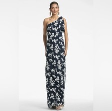 Sachin and Babi Chelsea one shoulder tie gown...