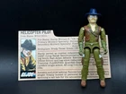 Vintage 1982 GI JOE Complete HELICOPTER PILOT Code Name WILD BILL w FILE CARD
