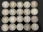 Mixed lot Of 20 90% Silver Barber Half Dollars