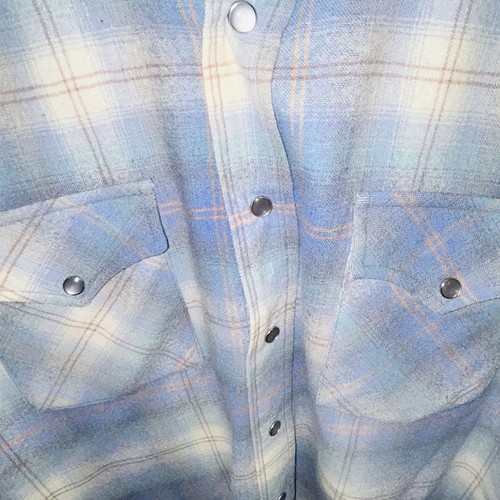 VTG Pendleton Shirt Mens M High Grade Western Virgin Wool Pearl Snaps Plaid - Picture 3 of 15