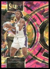 2024 Panini Select WNBA #131 Crystal Dangerfield Prizms Pink Ice Sparks