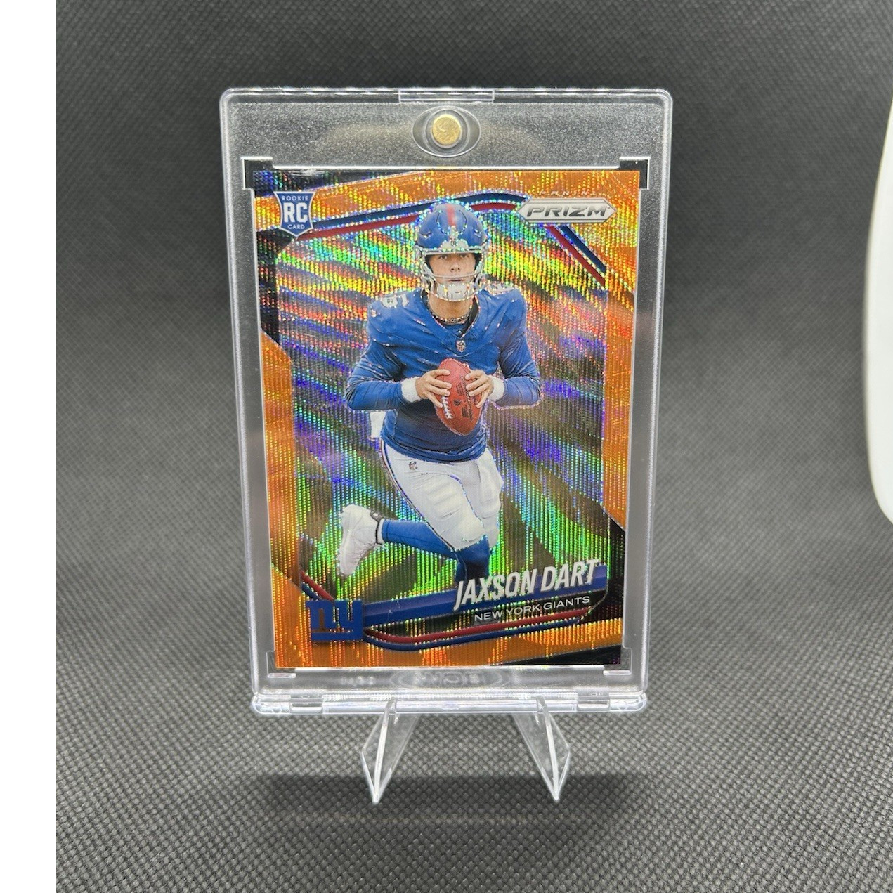 Panini Prizm Rookies Jaxson Dart New York Giants Orange Wave Prizm #332 /65 2025