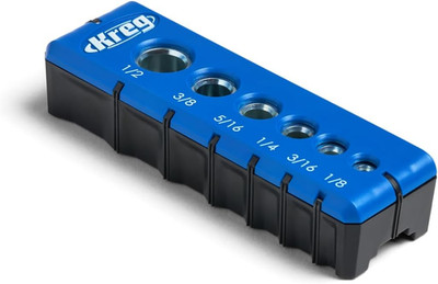 Kreg Portable Drilling Guide - 6 Hardened Drill Guides for Carpentry - Craftsman